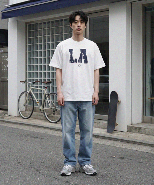 MODERMENT（モダーメント）の「ノーマルオーバーサイズ LA 半袖Tシャツ [ブラック]（Tシャツ/カットソー・レディース・その他・1/2）」の4枚目の写真