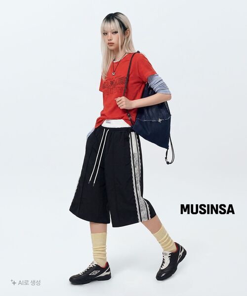 SCHISM INDUCING（スキズムインデューシング）の「LACE SAGGING BERMUDA PANTS BLACK（その他パンツ・レディース・その他・FREE）」の10枚目の写真