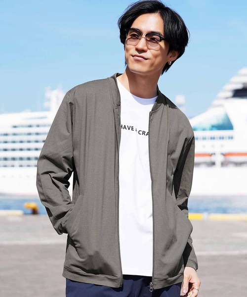 吸水速乾・接触冷感・遮熱・UV対策】サマーメッシュジャケット