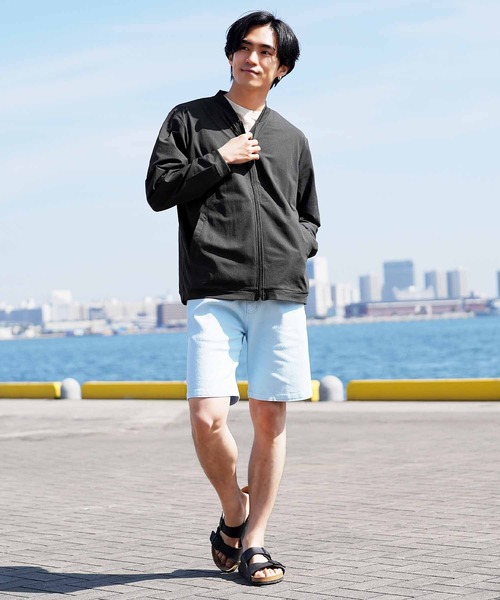 jiggys shop(ジギーズショップ)の「【吸水速乾・接触冷感・遮熱・UV対策】サマーメッシュジャケット ブルゾン(ブルゾン・メンズ・ブラック/チャコールグレー/オリーブ・X-LARGE/LARGE/MEDIUM)」の7枚目の写真