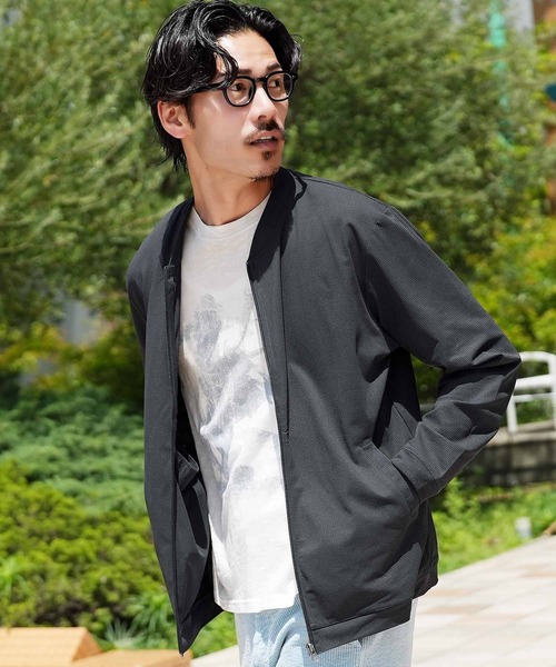jiggys shop(ジギーズショップ)の「【吸水速乾・接触冷感・遮熱・UV対策】サマーメッシュジャケット ブルゾン(ブルゾン・メンズ・ブラック/チャコールグレー/オリーブ・X-LARGE/LARGE/MEDIUM)」の20枚目の写真
