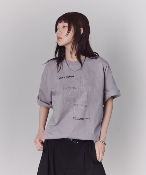 Confirm（コンファーム）の「Geometric Graphic T-Shirt / 幾何学模様 Tシャツ メンズ レディース ユニセックス（Tシャツ/カットソー・メンズ・グレー/ブラック/ホワイト・L/M）」の18枚目の写真