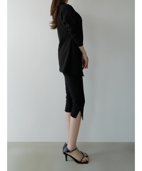 celon（セロン）の「side slit slim pants（その他パンツ・レディース・ブラック/アイボリー・FREE）」の18枚目の写真