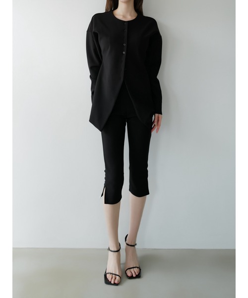 celon（セロン）の「side slit slim pants（その他パンツ・レディース・ブラック/アイボリー・FREE）」の17枚目の写真