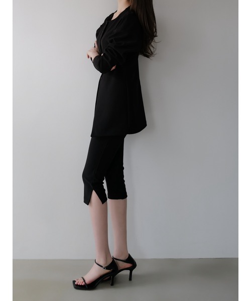 celon（セロン）の「side slit slim pants（その他パンツ・レディース・ブラック/アイボリー・FREE）」の16枚目の写真