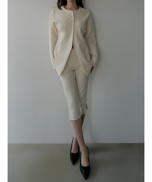 celon（セロン）の「side slit slim pants（その他パンツ・レディース・ブラック/アイボリー・FREE）」の20枚目の写真