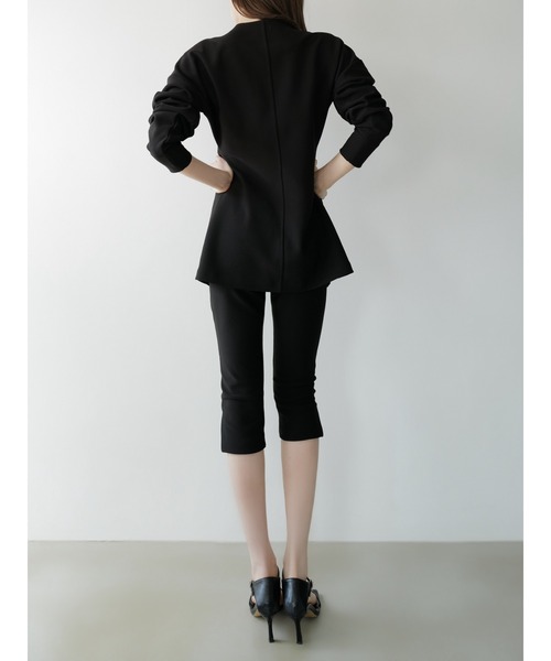 celon（セロン）の「side slit slim pants（その他パンツ・レディース・ブラック/アイボリー・FREE）」の19枚目の写真