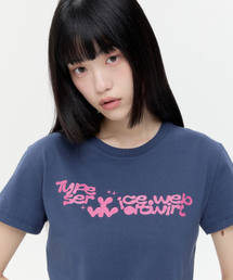 Vivid Twirl Glitter Top [Navy]