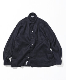CAHLUMN/カウラム Magazine Pocket Broadcloth Open Collar Shirt