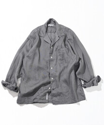CAHLUMN/カウラム Linen Heli Crew Jacket/リネン ヘリクルー