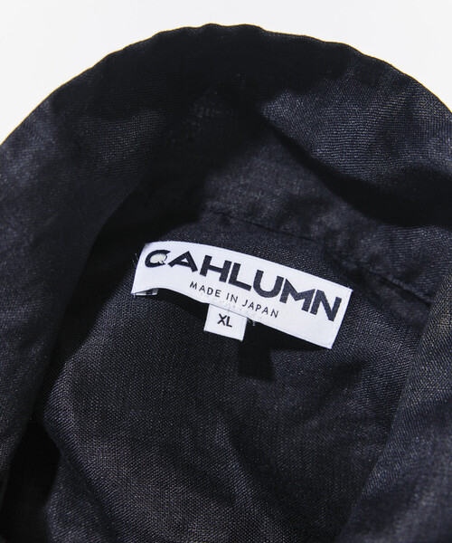 CAHLUMN(カウラム)の「CAHLUMN/カウラム Linen Open Collar Long Sleeve Shirt(シャツ/ブラウス・メンズ・ネイビー/ブラウン/ホワイト/ライトグレー/サックスブルー・LARGE/X-LARGE/XX-LARGE/MEDIUM)」の7枚目の写真