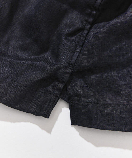 CAHLUMN(カウラム)の「CAHLUMN/カウラム Linen Open Collar Long Sleeve Shirt(シャツ/ブラウス・メンズ・ネイビー/ブラウン/ホワイト/ライトグレー/サックスブルー・LARGE/X-LARGE/XX-LARGE/MEDIUM)」の10枚目の写真