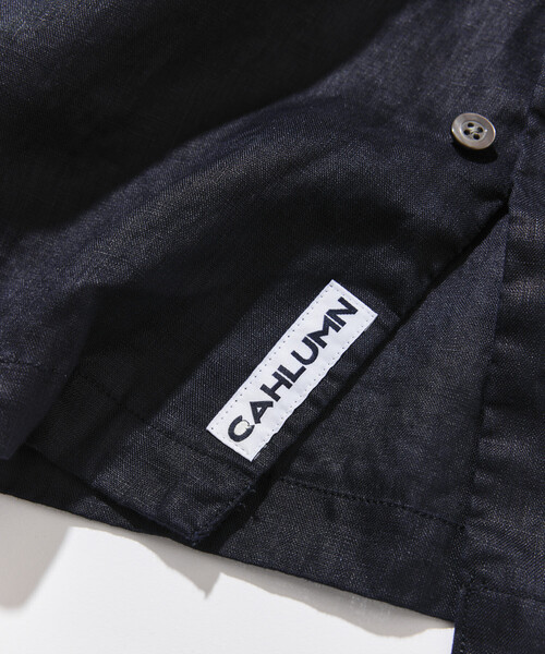 CAHLUMN(カウラム)の「CAHLUMN/カウラム Linen Open Collar Long Sleeve Shirt(シャツ/ブラウス・メンズ・ネイビー/ブラウン/ホワイト/ライトグレー/サックスブルー・LARGE/X-LARGE/XX-LARGE/MEDIUM)」の11枚目の写真