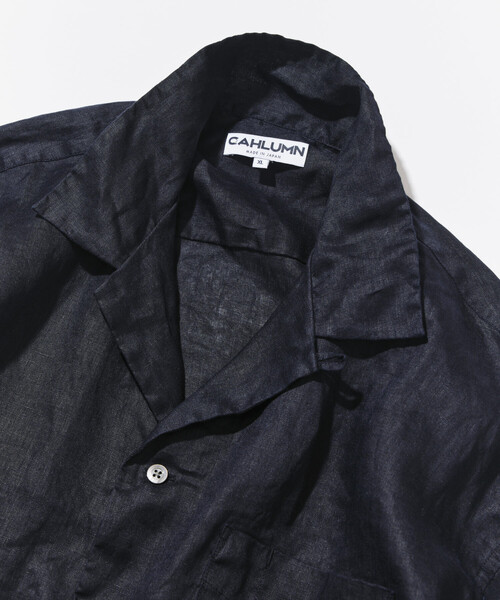 CAHLUMN(カウラム)の「CAHLUMN/カウラム Linen Open Collar Long Sleeve Shirt(シャツ/ブラウス・メンズ・ネイビー/ブラウン/ホワイト/ライトグレー/サックスブルー・LARGE/X-LARGE/XX-LARGE/MEDIUM)」の13枚目の写真