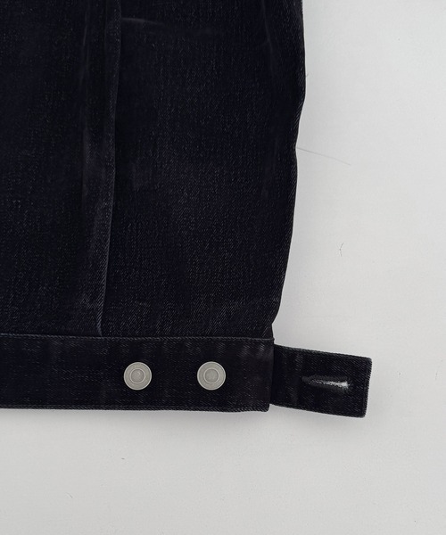 CANAL JEAN(キャナルジーン)の「SUPERTHANKS ブラックフロッキーデニムジャケット(デニムジャケット・レディース・ブラック・SMALL)」の17枚目の写真