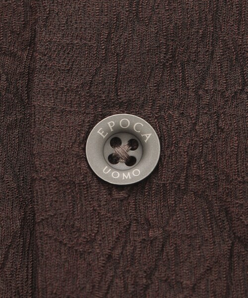 EPOCA UOMO(エポカウォモ)の「リンクルワッシャーシャツ(シャツ/ブラウス・メンズ・ダークブラウン/ブラック・46/48)」の11枚目の写真