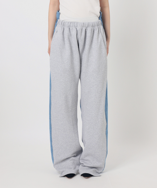 AP STUDIO(エーピーストゥディオ)の「【BETTTER/ベター】TRACK DENIM TROUSER(スウェットパンツ・レディース・ライトグレー・FREE)」の15枚目の写真