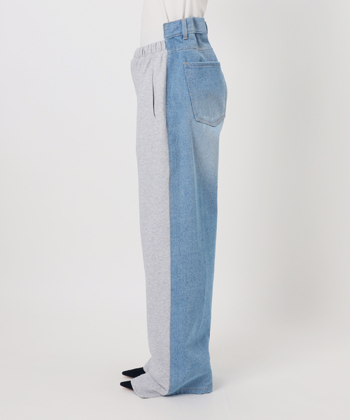 AP STUDIO(エーピーストゥディオ)の「【BETTTER/ベター】TRACK DENIM TROUSER(スウェットパンツ・レディース・ライトグレー・FREE)」の16枚目の写真