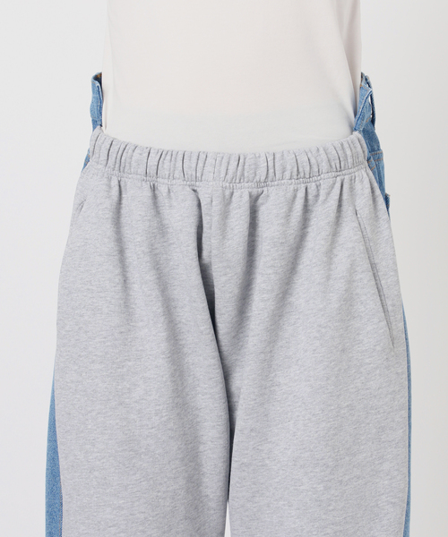 AP STUDIO(エーピーストゥディオ)の「【BETTTER/ベター】TRACK DENIM TROUSER(スウェットパンツ・レディース・ライトグレー・FREE)」の7枚目の写真