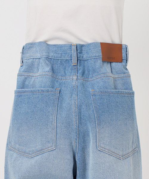 AP STUDIO(エーピーストゥディオ)の「【BETTTER/ベター】TRACK DENIM TROUSER(スウェットパンツ・レディース・ライトグレー・FREE)」の8枚目の写真