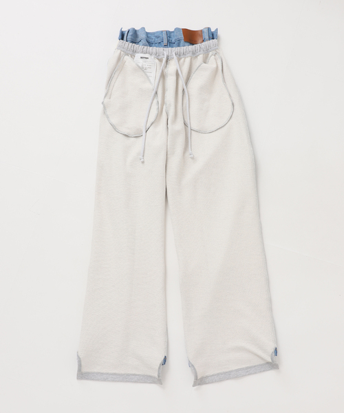 AP STUDIO(エーピーストゥディオ)の「【BETTTER/ベター】TRACK DENIM TROUSER(スウェットパンツ・レディース・ライトグレー・FREE)」の11枚目の写真