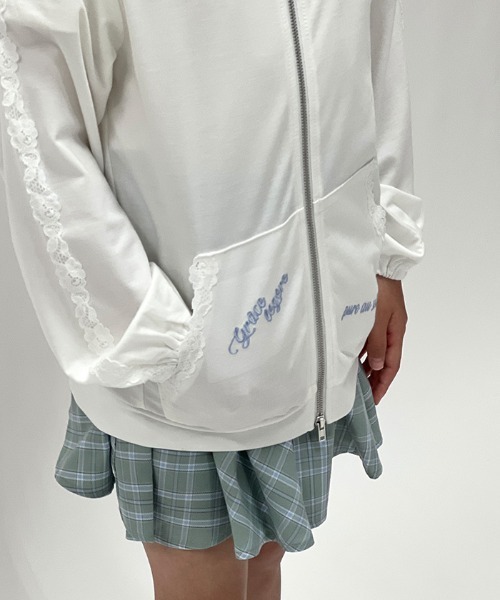 axes femme(アクシーズファム)の「UVカットジップパーカー(パーカー・キッズ・ブラック/ホワイト・MEDIUM/LARGE/X-LARGE)」の7枚目の写真