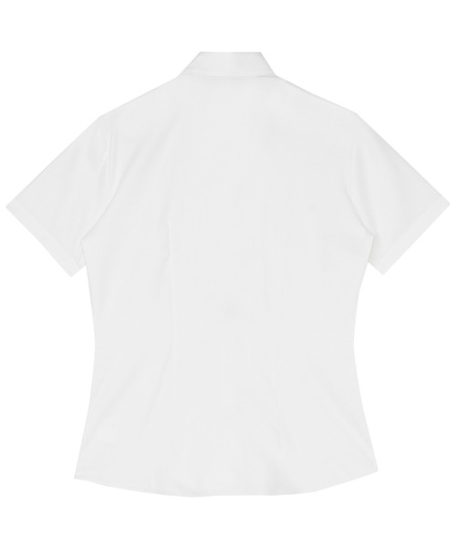 TOKYO SHIRTS(トウキョウシャツ)の「【吸水速乾】 形態安定ノンアイロン レギュラー 半袖ビジネスワイシャツ(ビジネスシャツ・レディース・ホワイト・XL/M/S/LL/L)」の2枚目の写真
