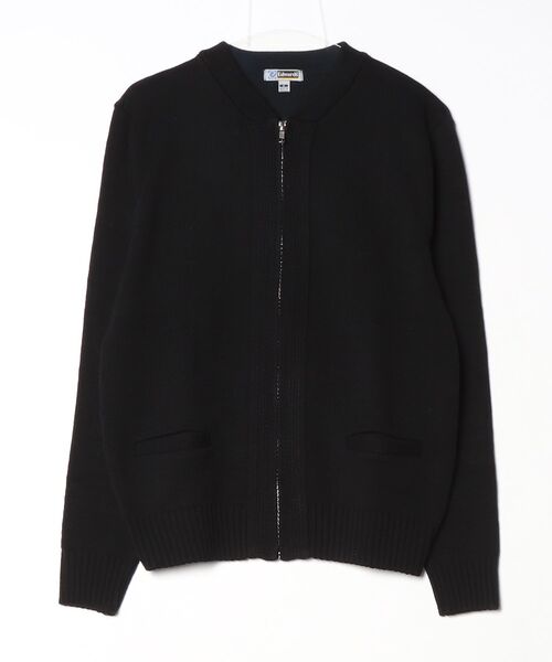 INNOCENT(イノセント)の「【T18】【Edwards/エドワーズ】FULL-ZIP HEAVYWEIGHT ACRYLIC SWEATER(ニット/セーター・メンズ・ブラック・SMALL)」の1枚目の写真