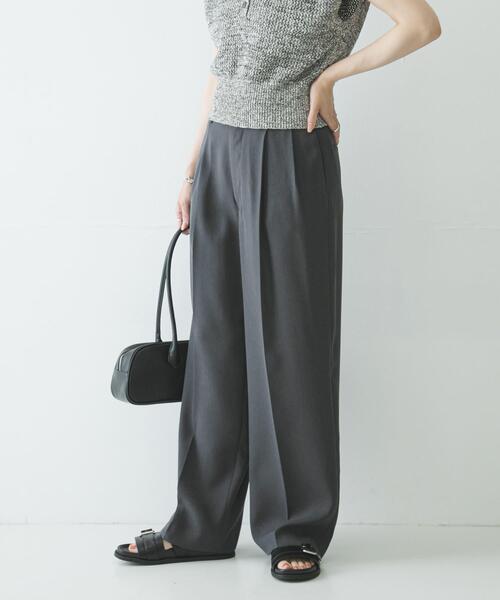 URBAN RESEARCH(アーバンリサーチ)の「ダブルクロスキュプラパンツ(その他パンツ・レディース・チャコールグレー/ブラウン/ネイビー・36/40/38/42)」の19枚目の写真