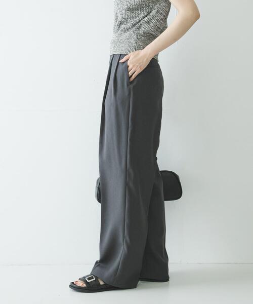 URBAN RESEARCH(アーバンリサーチ)の「ダブルクロスキュプラパンツ(その他パンツ・レディース・チャコールグレー/ブラウン/ネイビー・36/40/38/42)」の18枚目の写真