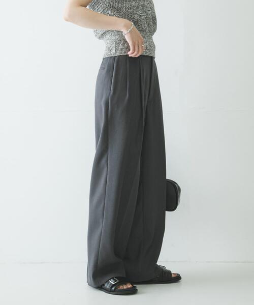 URBAN RESEARCH(アーバンリサーチ)の「ダブルクロスキュプラパンツ(その他パンツ・レディース・チャコールグレー/ブラウン/ネイビー・36/40/38/42)」の16枚目の写真