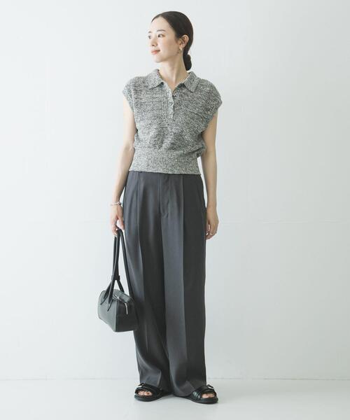 URBAN RESEARCH(アーバンリサーチ)の「ダブルクロスキュプラパンツ(その他パンツ・レディース・チャコールグレー/ブラウン/ネイビー・36/40/38/42)」の14枚目の写真