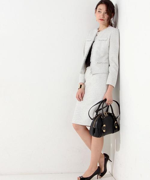 UNITED ARROWS LTD. OUTLET｜ラメツイード ノーカラージャケット