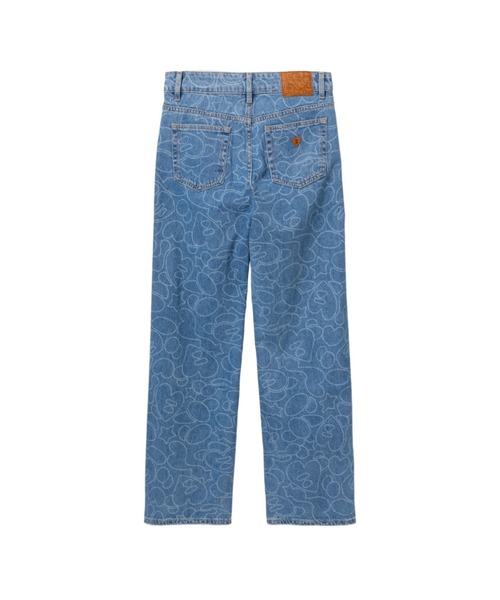 A BATHING APE(アベイシングエイプ)の「CAMO WASHED STRAIGHT CUT JEANS(デニムパンツ・レディース・ライトインディゴブルー/インディゴブルー・X-SMALL/MEDIUM/SMALL)」の4枚目の写真
