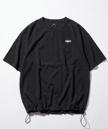 2026SS SIERRA DESIGNS/シェラデザイン オーバーサイズ ワンポイント刺繍 ドローコード付Tシャツ
