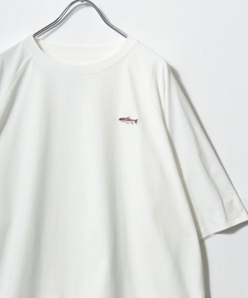 SIERRA DESIGNS(シェラデザイン)の「2026SS SIERRA DESIGNS/シェラデザイン オーバーサイズ ワンポイント刺繍 ドローコード付Tシャツ(Tシャツ/カットソー・メンズ・ブラック/ホワイト/ベージュ・M/LL/L)」の7枚目の写真