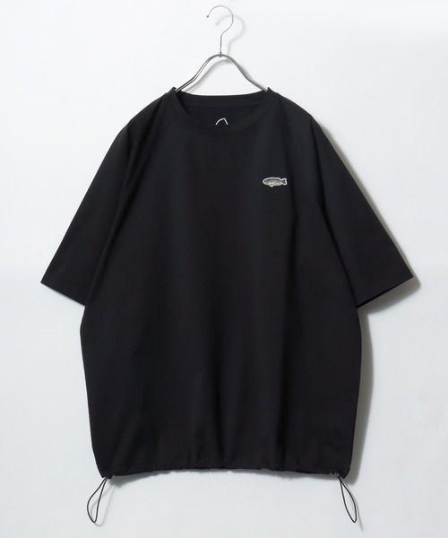SIERRA DESIGNS(シェラデザイン)の「2026SS SIERRA DESIGNS/シェラデザイン オーバーサイズ ワンポイント刺繍 ドローコード付Tシャツ(Tシャツ/カットソー・メンズ・ブラック/ホワイト/ベージュ・M/LL/L)」の13枚目の写真