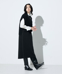 Gabardine K.T | ケーブルニットベスト付き ワンピース(ワンピース)