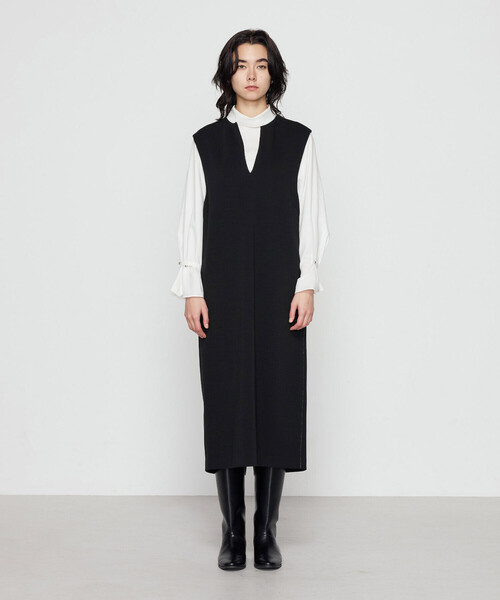 Gabardine K.T(ギャバジンケーティー)の「ケーブルニットベスト付き ワンピース(ワンピース・レディース・ブラック/グレー・9号/7号)」の21枚目の写真
