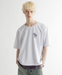 HARE | フラワーコラージュフハクプルオーバー(HARE)(Tシャツ/カットソー)
