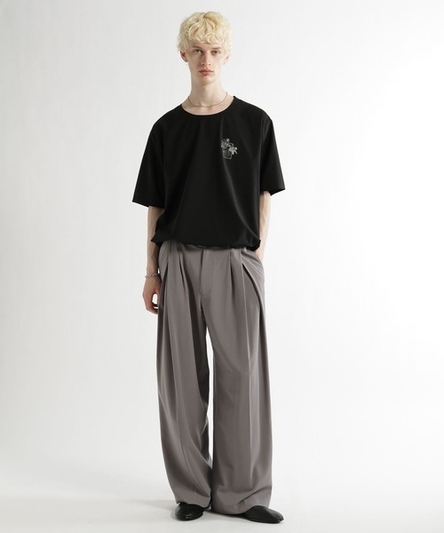 HARE(ハレ)の「フラワーコラージュフハクプルオーバー(HARE)(Tシャツ/カットソー・メンズ・ホワイト/イエロー/ブラック・FREE)」の7枚目の写真