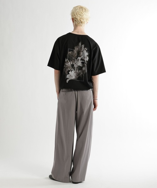 HARE(ハレ)の「フラワーコラージュフハクプルオーバー(HARE)(Tシャツ/カットソー・メンズ・ホワイト/イエロー/ブラック・FREE)」の9枚目の写真