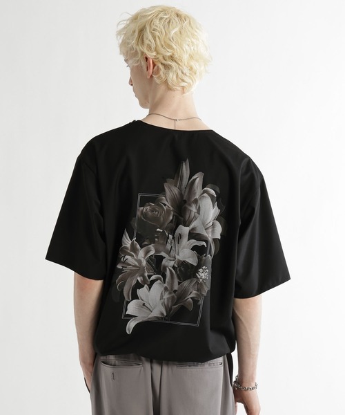 HARE(ハレ)の「フラワーコラージュフハクプルオーバー(HARE)(Tシャツ/カットソー・メンズ・ホワイト/イエロー/ブラック・FREE)」の16枚目の写真