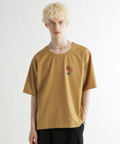 HARE(ハレ)の「フラワーコラージュフハクプルオーバー(HARE)(Tシャツ/カットソー・メンズ・ホワイト/イエロー/ブラック・FREE)」の17枚目の写真
