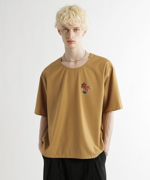 HARE(ハレ)の「フラワーコラージュフハクプルオーバー(HARE)(Tシャツ/カットソー・メンズ・ホワイト/イエロー/ブラック・FREE)」の18枚目の写真