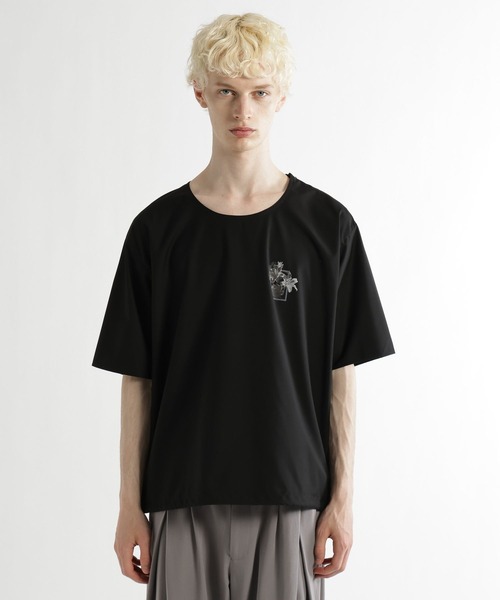 HARE(ハレ)の「フラワーコラージュフハクプルオーバー(HARE)(Tシャツ/カットソー・メンズ・ホワイト/イエロー/ブラック・FREE)」の19枚目の写真