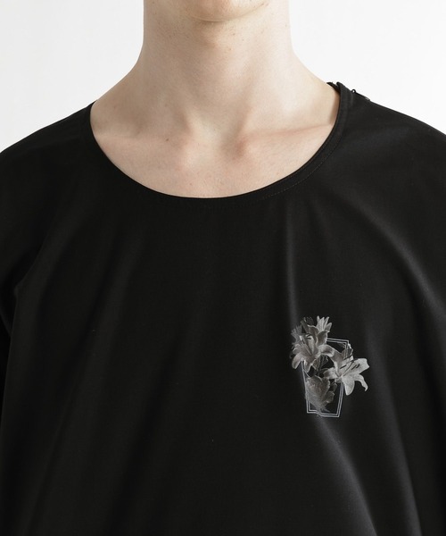 HARE(ハレ)の「フラワーコラージュフハクプルオーバー(HARE)(Tシャツ/カットソー・メンズ・ホワイト/イエロー/ブラック・FREE)」の22枚目の写真