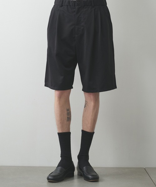 KANEMASA PHIL.(カネマサフィル)の「【KANEMASA PHIL.】36G Nylon Tuck Easy Shorts(その他パンツ・メンズ・ブラウン/ブラック・L/M)」の2枚目の写真