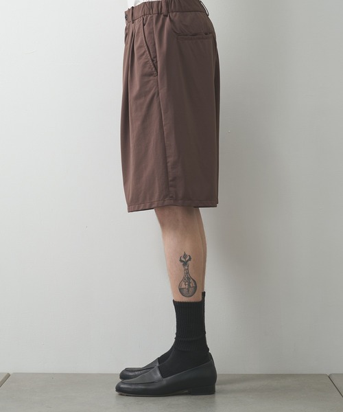 KANEMASA PHIL.(カネマサフィル)の「【KANEMASA PHIL.】36G Nylon Tuck Easy Shorts(その他パンツ・メンズ・ブラウン/ブラック・L/M)」の11枚目の写真