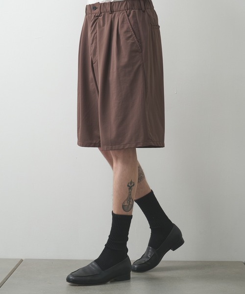 KANEMASA PHIL.(カネマサフィル)の「【KANEMASA PHIL.】36G Nylon Tuck Easy Shorts(その他パンツ・メンズ・ブラウン/ブラック・L/M)」の13枚目の写真